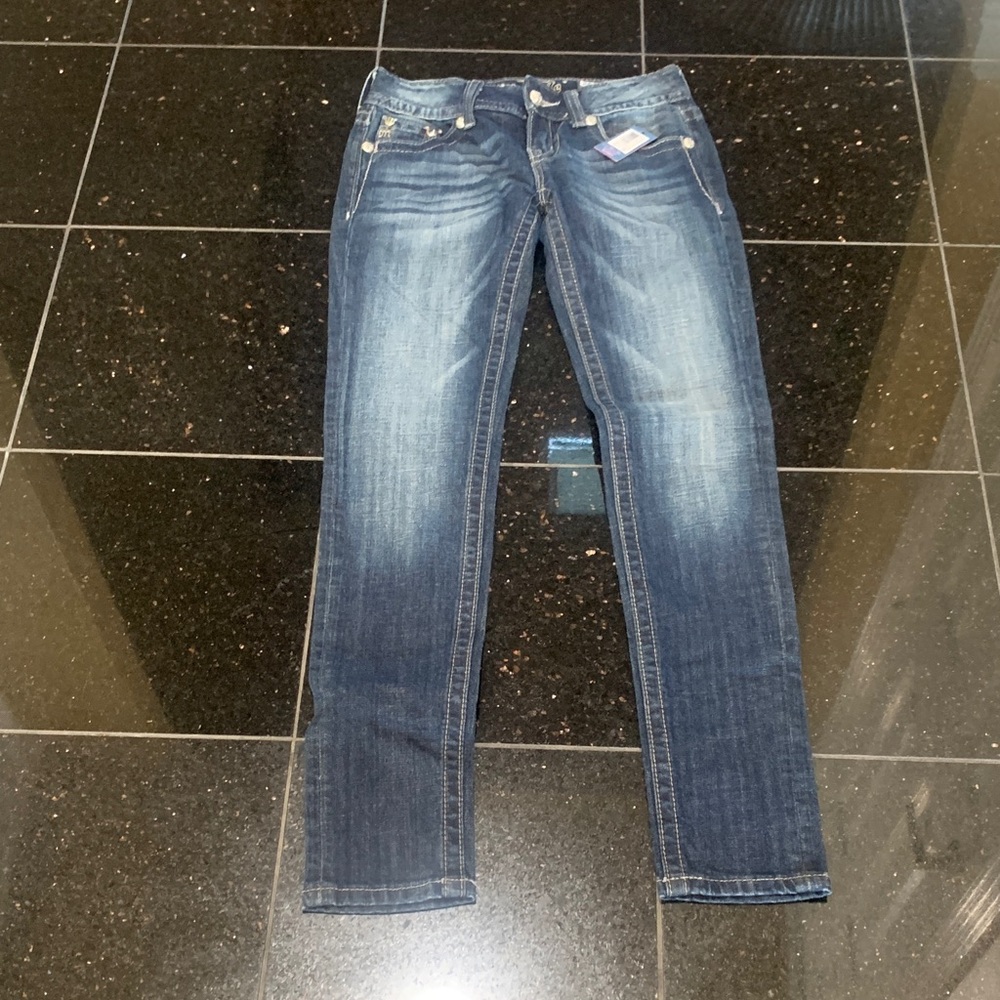 Miss Me Dark Blue Skinny Jeans - size 26 - NWT